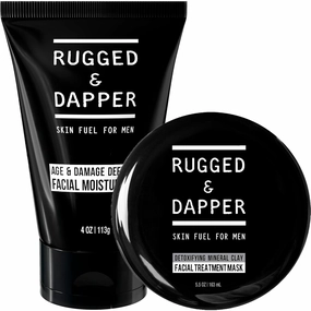RUGGED & DAPPER Face Moisturizer and Facial Treatment Mask with Natural & Organic ingredients
