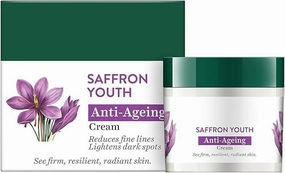 Saffron Dew Youthful Moisturizer Cream| Protects Skin Cells | Prevents Ageing and Retains Youthful Glow | 100% Botanical Extracts | Suitable for All Skin Types | 50Gm