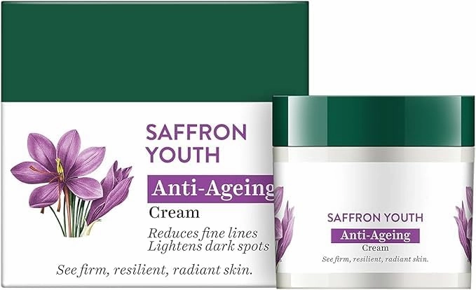 Saffron Dew Youthful Moisturizer Cream| Protects Skin Cells | Prevents Ageing and Retains Youthful Glow | 100% Botanical Extracts | Suitable for All Skin Types | 50Gm