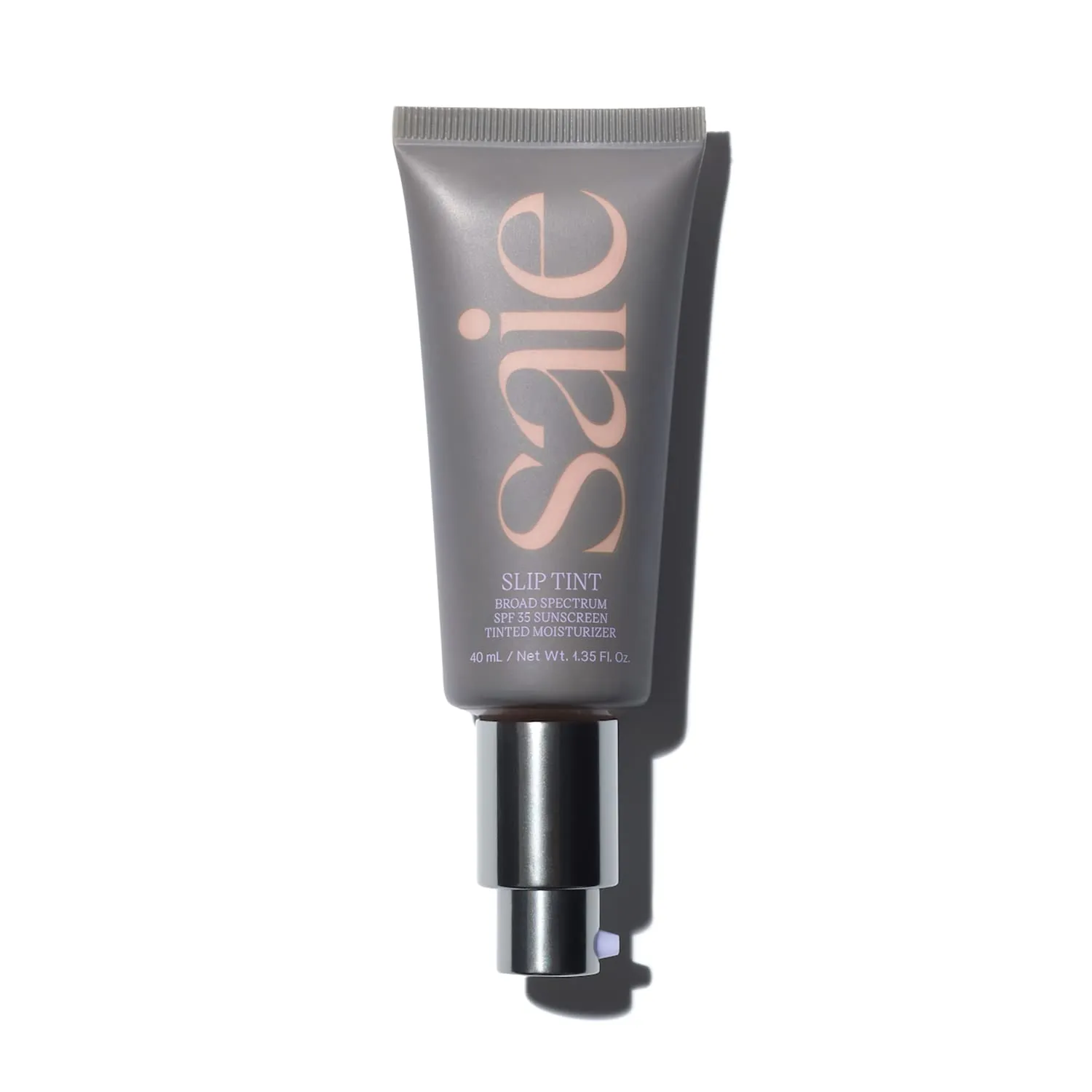 Saie Slip Tint Tinted Moisturizer with SPF 35 - Light Coverage, Glowy Skin Tint & Mineral Sunscreen for Face with Hydrating Hyaluronic Acid - Summer Makeup Essential - Shade Two (1.35 oz)