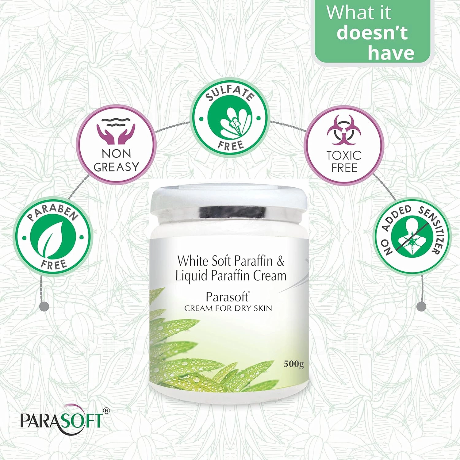 Salve cream for dry skin, Paraben free with Aloe vera extract (500 gm)