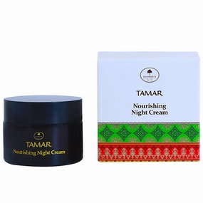 Schwartz Tamar Nourishing Night Cream with Date Extract and Pomegranate Extract for Face and Neck, Anti Aging Facial Moisturizer to Smooth Fine Lines SLS Paraben and Cruelty Free, 1.7 Fl. Oz