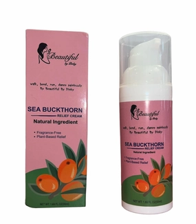 Sea Buckthorn Cream, Natural Ingredients, Fragrance Free, Plant Based Skin Moisturizer, Skin Softener For Fsce And Body
