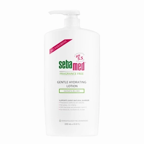 SEBAMED Fragrance-Free Gentle Hydrating Lotion Ultra Mild Dermatologist Recommended Moisturizer for Normal To Dry Sensitive Skin 33.8 Fluid Ounces (1 Liter)