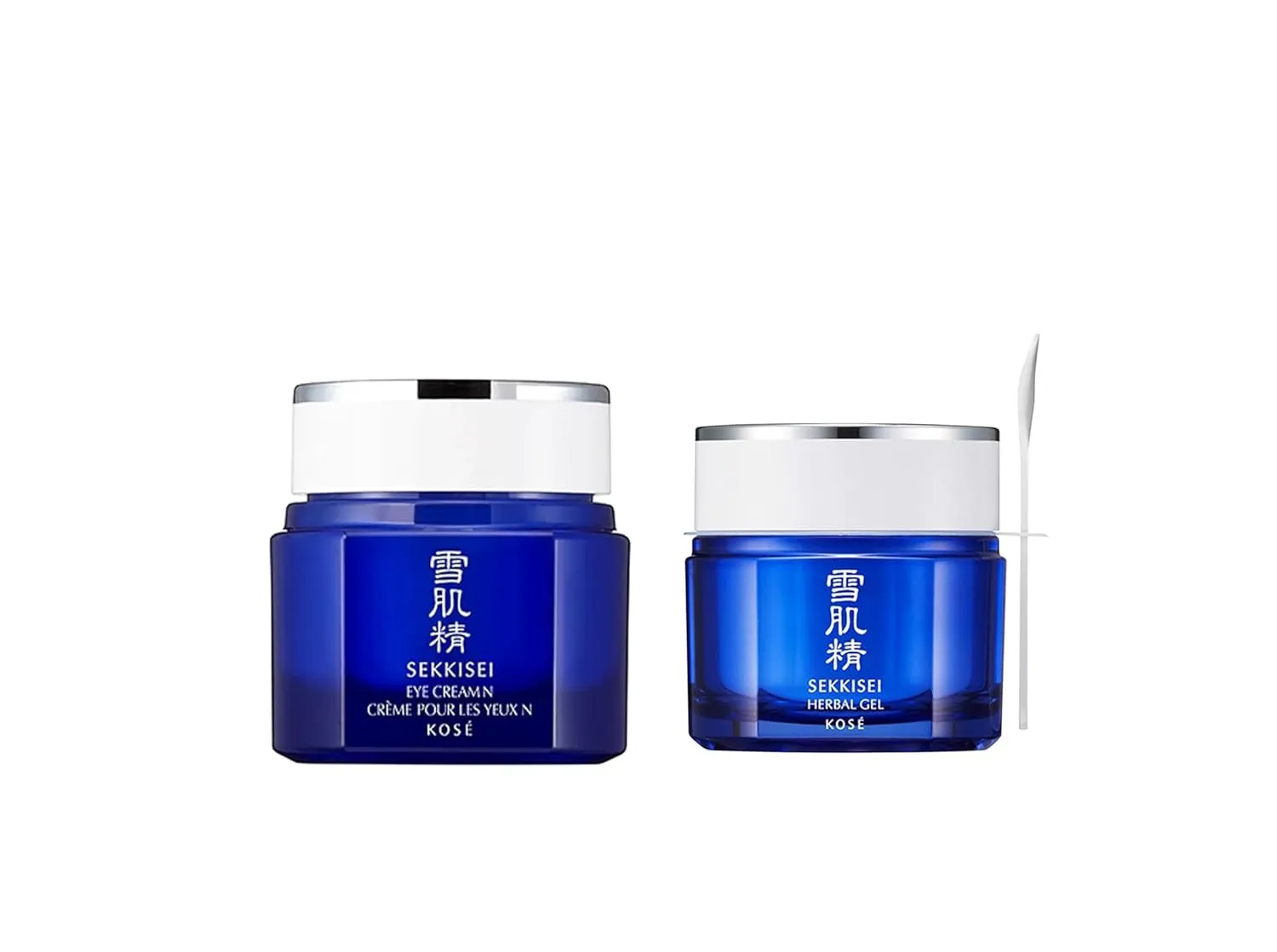 SEKKISEI Face & Eye Bundle. Herbal Gel (2.8oz) and Collagen Eye Cream (0.07oz)