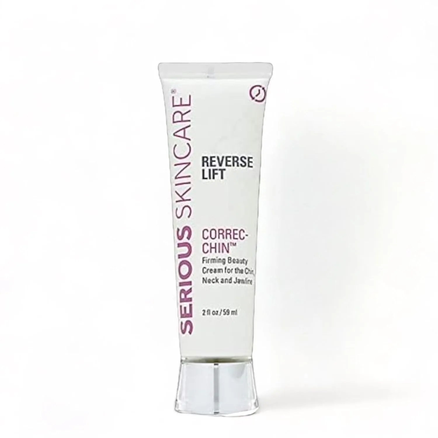 Serious Skincare Reverse Lift CORREC-CHIN - Firming Cream with Collagen - Contours & Sculpts Double Chin & Jawline - Visibly Tighten Sagging Skin - Anti-Aging Moisturizer with Glaucine - 2 Oz.