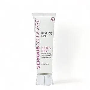 Serious Skincare Reverse Lift CORREC-CHIN - Firming Cream with Collagen - Contours & Sculpts Double Chin & Jawline - Visibly Tighten Sagging Skin - Anti-Aging Moisturizer with Glaucine - 2 Oz.