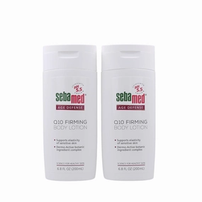 Set of 2 Sebamed Age Defense Q10 Firming Body Lotion Anti-Aging Moisturizer With Shea butter and Argan Oil 6.8 Fluid Ounces (200 Milliliters) Value Pack