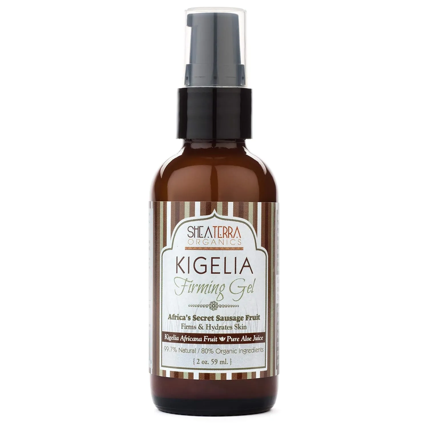 Shea Terra Kigelia Age Defense Collection - Firming Gel | Skin Firming, Anti-Aging Face Gel with Plant Sterols for Smooth and Bouncy Skin – 2oz