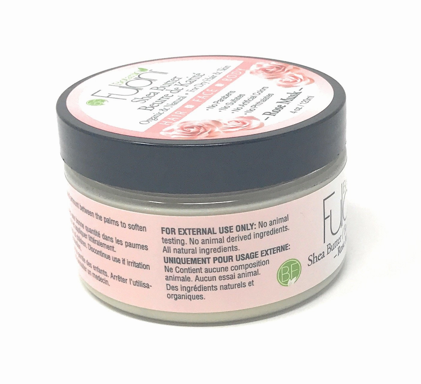 Shea Butter/Beurre De Karité (Rose Musk) 4oz- Multi-Purpose Butter-The World Best Moisturizer and Healing Butter.
