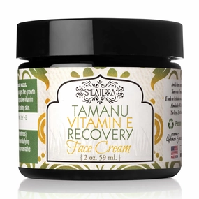 Shea Terra Organics Tamanu E-Repair Face Crème | Daily Moisturizer Spa Treatment | All Skin Types – 2 oz