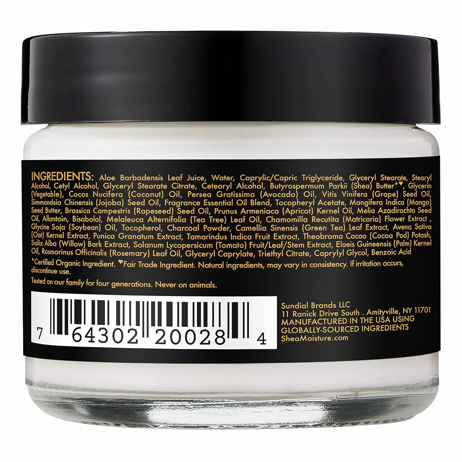 SheaMoisture Balancing Moisturizer for Dry Skin African Black Soap with Shea Butter 2 oz (Pack of 4)