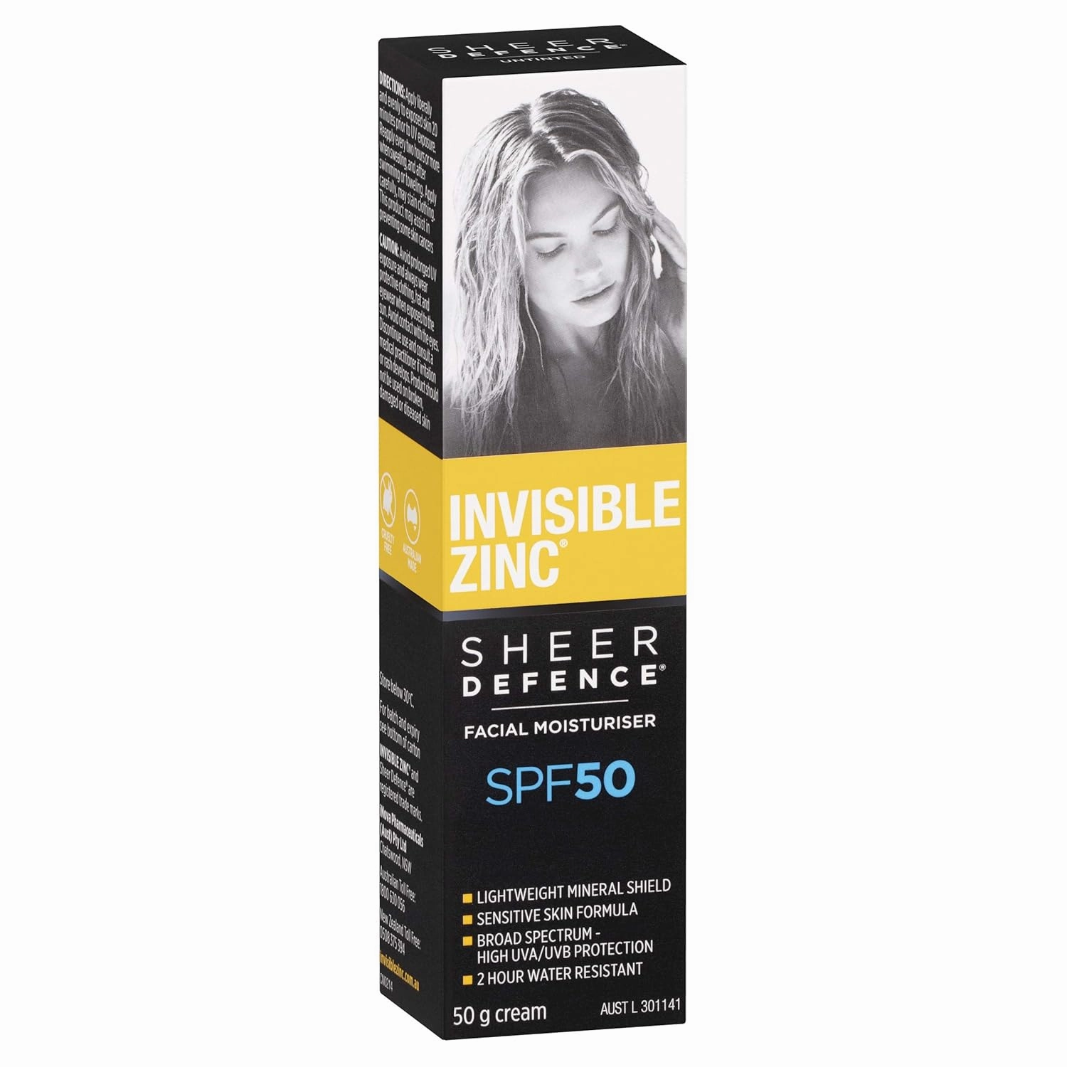 Sheer Defence Moisturizer SPF 50 - Daily Moisturizer With Sun Protection To Prevent Appearance Of Premature Aging Caused By Harmful UV Rays - 50g