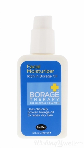 ShiKai Borage Therapy - Daily Facial Moisturizer, Plant-Based Moisturizer For Sensitive & Problematic Skin, Borage Oil Repairs & Rebuilds Skin (Fragrance-Free, 3 Ounces)
