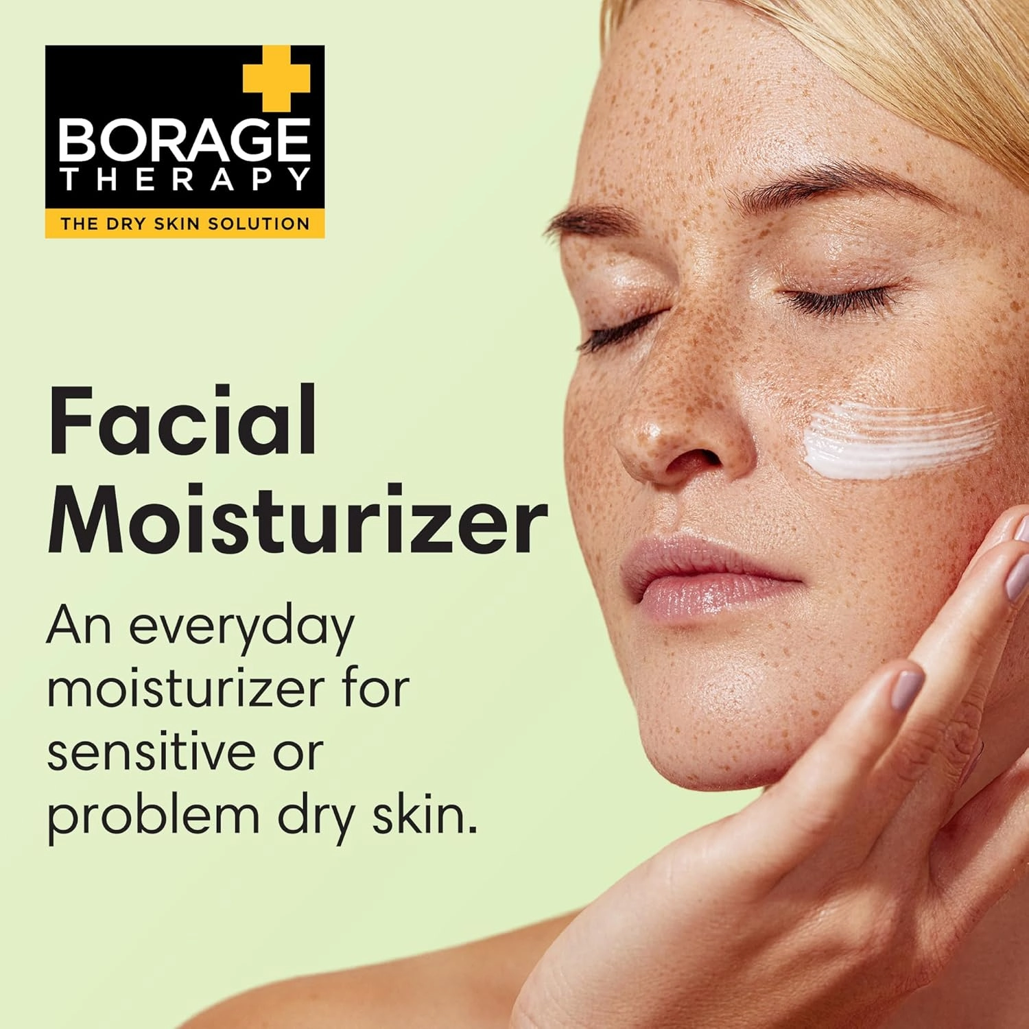ShiKai Borage Therapy Facial Moisturizer | Unscented Cream for Face & Neck | Daily Skin Lotion for Dry or Sensitive Skin | Non-Greasy, Gentle Formula