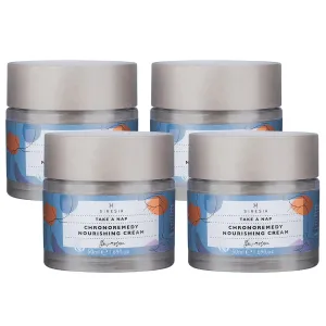Sinesia | Take a Nap Nourishing Face Cream (1.7 oz / 4 Count) | Anti-Aging Moisturizer for Deep Hydration | Anti Wrinkle Firming Facial Cream | Skin-Tightening Overnight Cream With Shea & Cocoa Butter