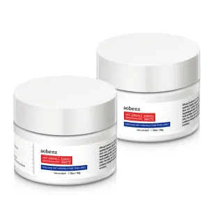 SINPIN aobenz Anti Aging Moisturizer Face Cream for Women & Men - Night Cream for Face & Neck | All Skin Types | Niacinamide   Hyaluronic Acid | Firming, Tightening, Anti Wrinkle, 1.76FL (2PCS)
