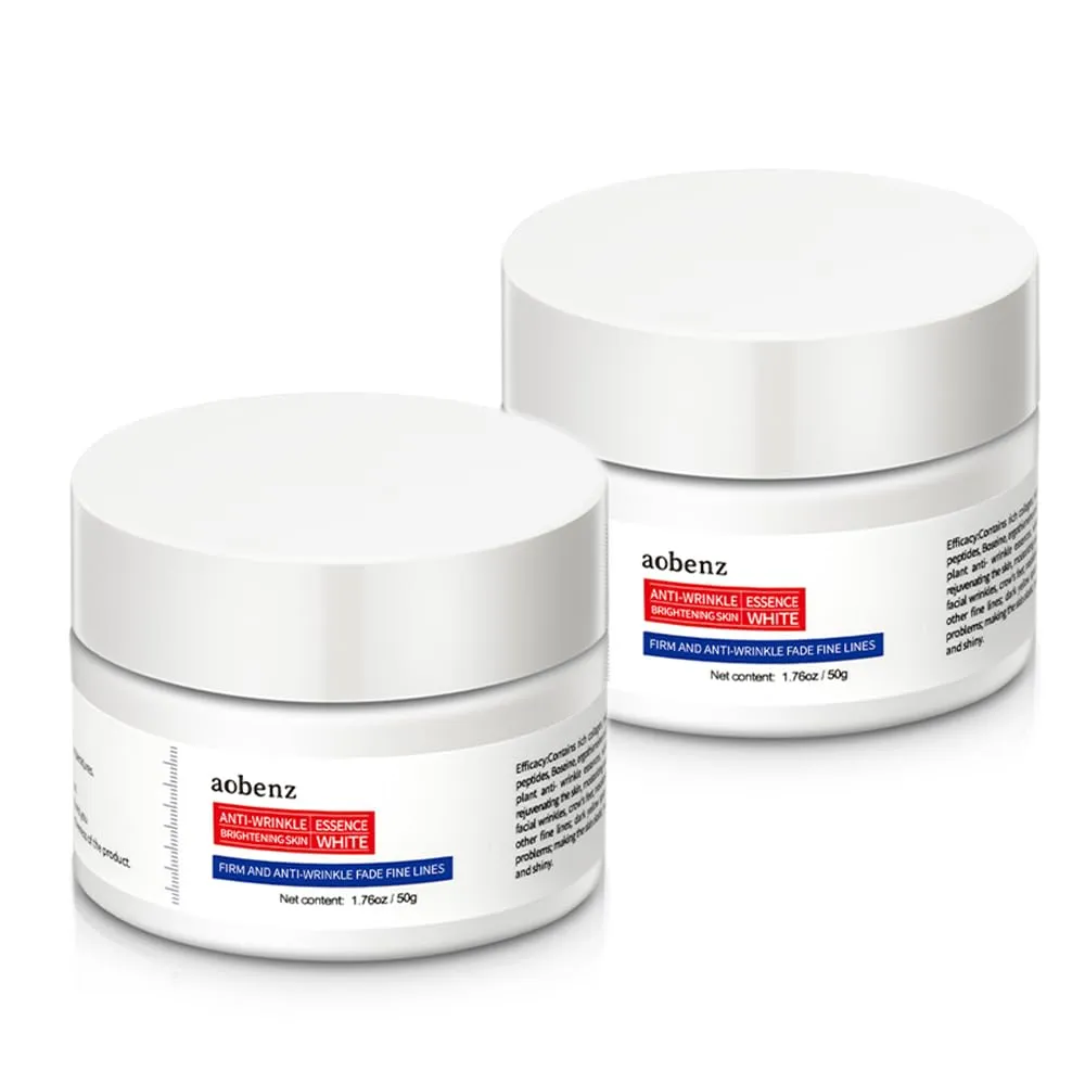 SINPIN aobenz Anti Aging Moisturizer Face Cream for Women & Men - Night Cream for Face & Neck | All Skin Types | Niacinamide   Hyaluronic Acid | Firming, Tightening, Anti Wrinkle, 1.76FL (2PCS)