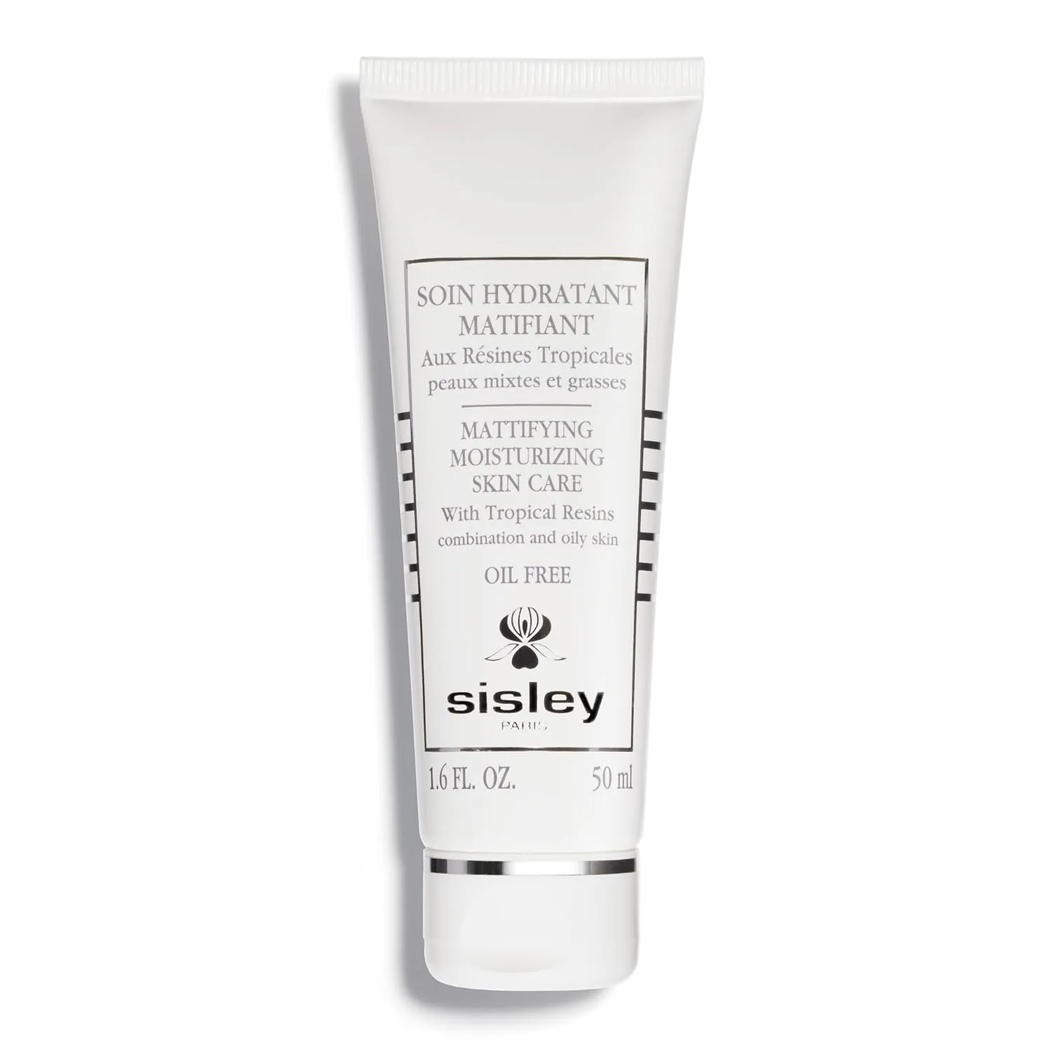 Sisley Paris Mattifying Moisturizing Skin Care With Tropical Resins - 50 mL - Daily Moisturizer for Combination to Oily Skin - Oil Free - Non-Comedogenic