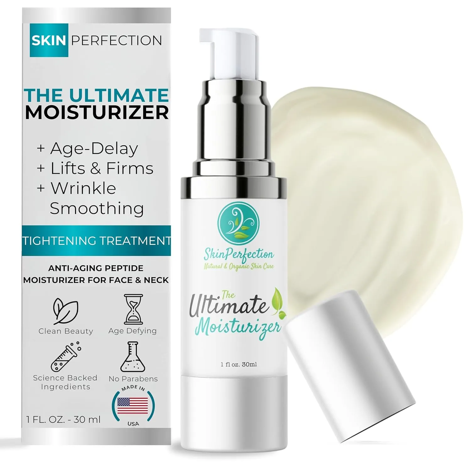 Skin Perfection Neck Firming Cream the Ultimate Anti-aging Night Face Moisturizer 10 Peptides Triple Treatment Argireline Pepha Tight Syn Ake Collagen Progeline Matrixyl Juveleven Uplevity
