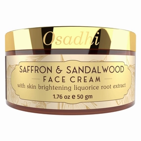 Skin Brightening Face Cream – Sandalwood, Saffron & Vitamin E for instant Glowing skin – Hydrating, Aging – For Dry & Normal Skin Type – 50gm