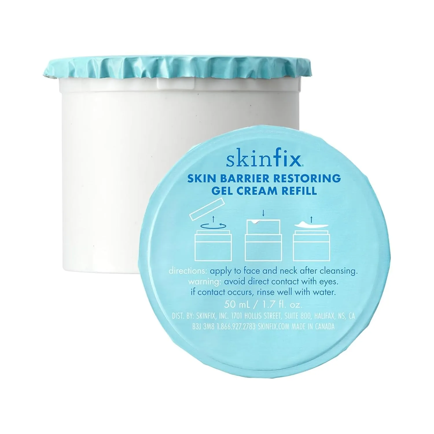 Skinfix Barrier  Restoring Gel Cream: Formulated with Niacinamide & Peptides, Ideal for Oily and Blemish-Prone Skin, Refill 1.7 oz