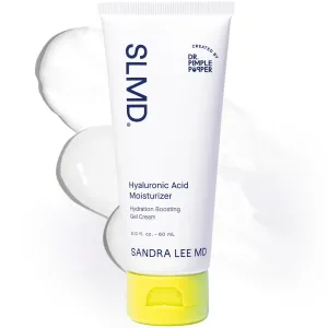 SLMD by Dr. Pimple Popper | Hyaluronic Acid Face Moisturizer 2.0 fl. oz. Hyaluronic Acid Moisturizer Cream for Face, Lightweight, Oil-Free Hydration for All Skin Types, Smooths & Soothes.