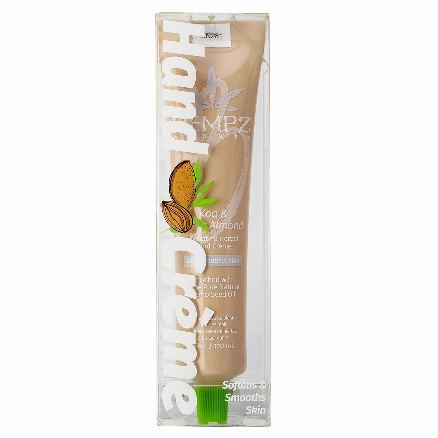 Smoothing Koa & Sweet Almond Herbal Hand Crème, 4 oz
