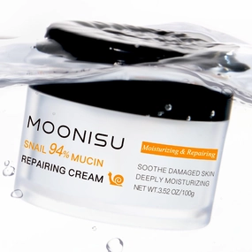 Snail Mucin Moisturizer Face Cream - Advanced Snail 94 All in One Cream 3.52 OZ, Daily Repair Face Gel Cream for Dry Skin, Sensitive Skin, Recovery Cream with Hyaluronic Acid