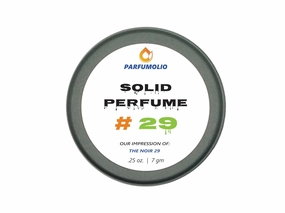 Solid Perfume #29 Inspired by The Noir 29 Unisex Portable Non-Spill Fragrance Concentrated Long Lasting 7gm / 0.25 oz