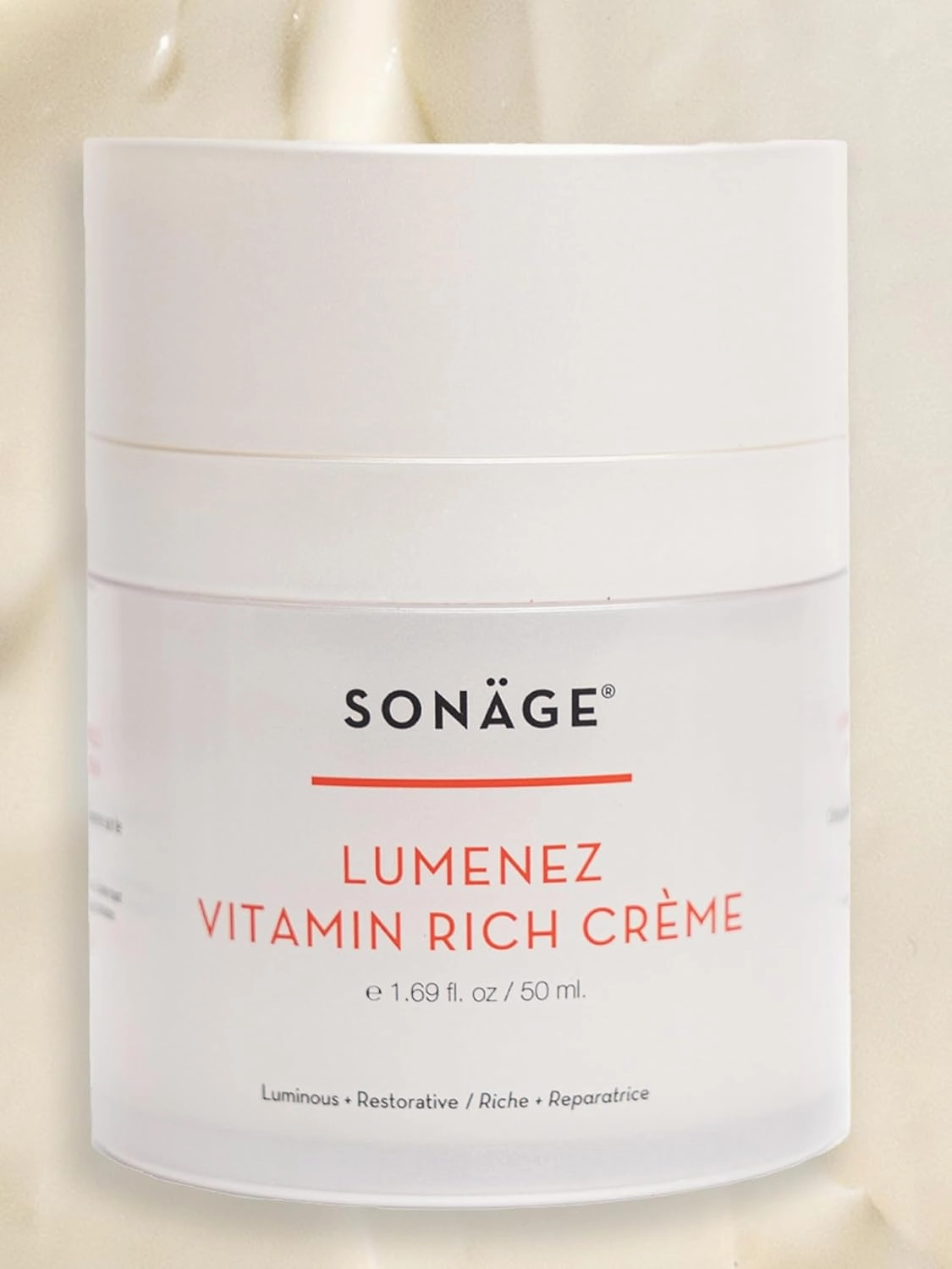 SONAGE Lumenez Vitamin Facial Cream: Daily Restorative Moisturizer with Vitamin C | Hydrating Cream for Dry Skin