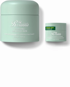 Soothing Moisturizing Cream 50g and Travel Size Cream 5g for Sensitive Skin - Australian Skincare,Daily & Night Face Moisturizer for Women,Dermatologist-tested to Calm,Relieve Redness,Soothe Dryness