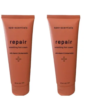 Spa Repair Smoothing Foot Cream with Vitamin C and Shea Butter, 4 oz, Pack of 2