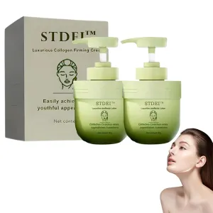STDEI Luxurious Collagen Firming cream, Advanced Skin Tightening Cream, STDEI Collagen Firming Lotion Body Moisturizer, Lifts, Firms, For All Skin Types (2 Bottle)
