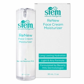 STEM ReNew Day Cream, Daily Face Moisturizer Cream, Luxury Facial Moisturizer for Women and Men, Premium Facial Skin Care Products with Antioxidants, Neck and Face Cream, 1 oz
