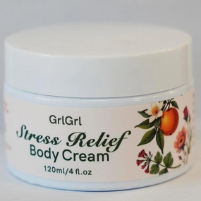 Stress Relief Body Cream, 120ML – Infused with Orange Blossom, Wild Rose, and Geranium Leaf – Calming and Nourishing for Relaxation