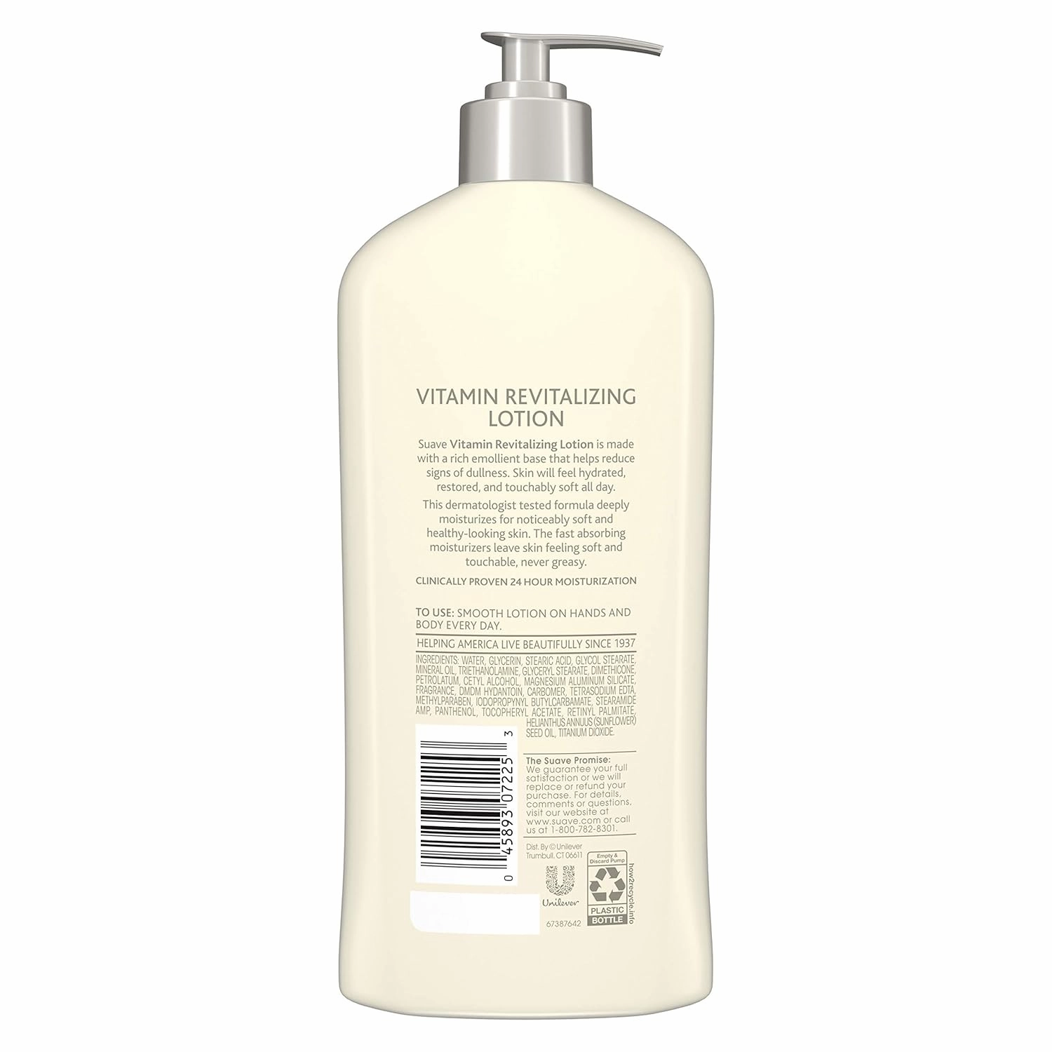 Suave Skin Solutions Body Lotion Revitalizing with Vitamin E, 18 Fl Oz (Pack of 6)