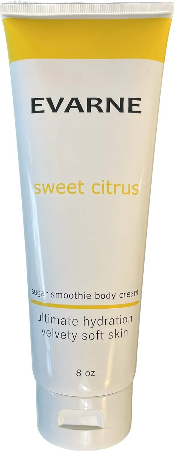 Sugar Smoothie Body Cream 8 OZ - Sweet Citrus, Ultimate Hydration, Velvety Soft Skin