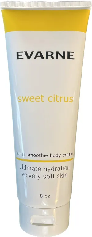 Sugar Smoothie Body Cream 8 OZ - Sweet Citrus, Ultimate Hydration, Velvety Soft Skin
