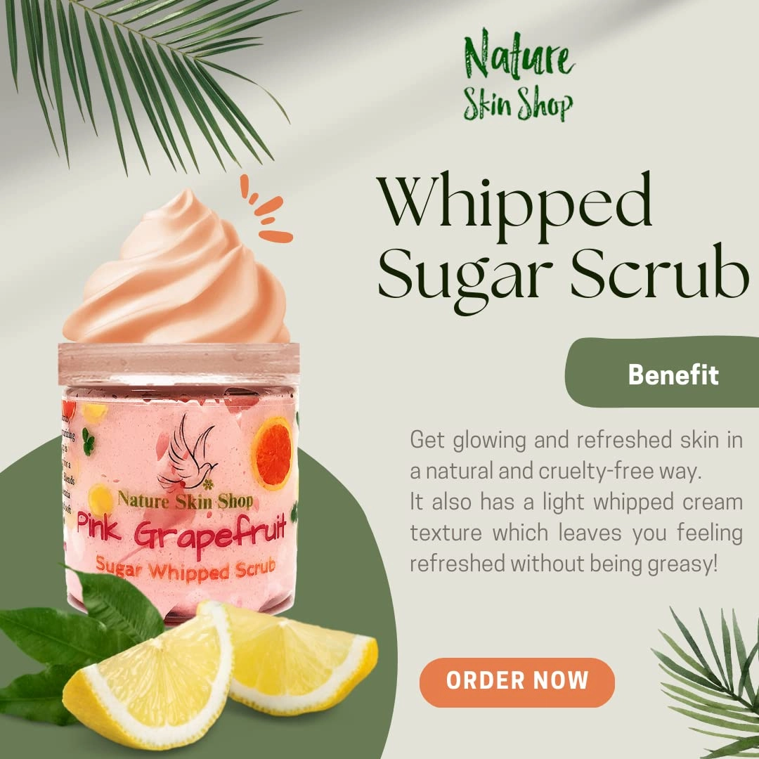 Sugar Scrub Soap Whipped Cream (Blueberry)