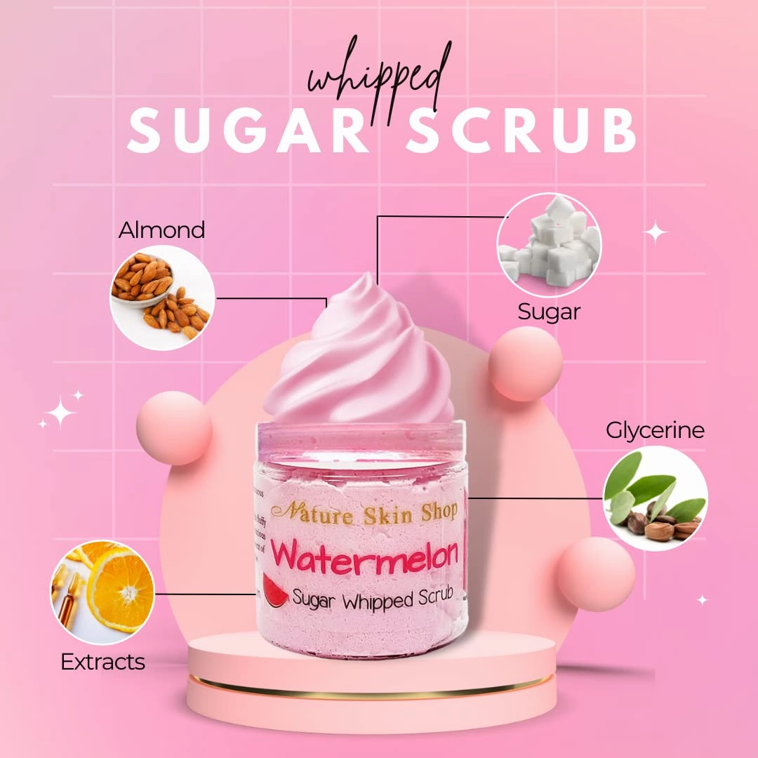 Sugar Scrub Soap Whipped Cream (Blueberry)