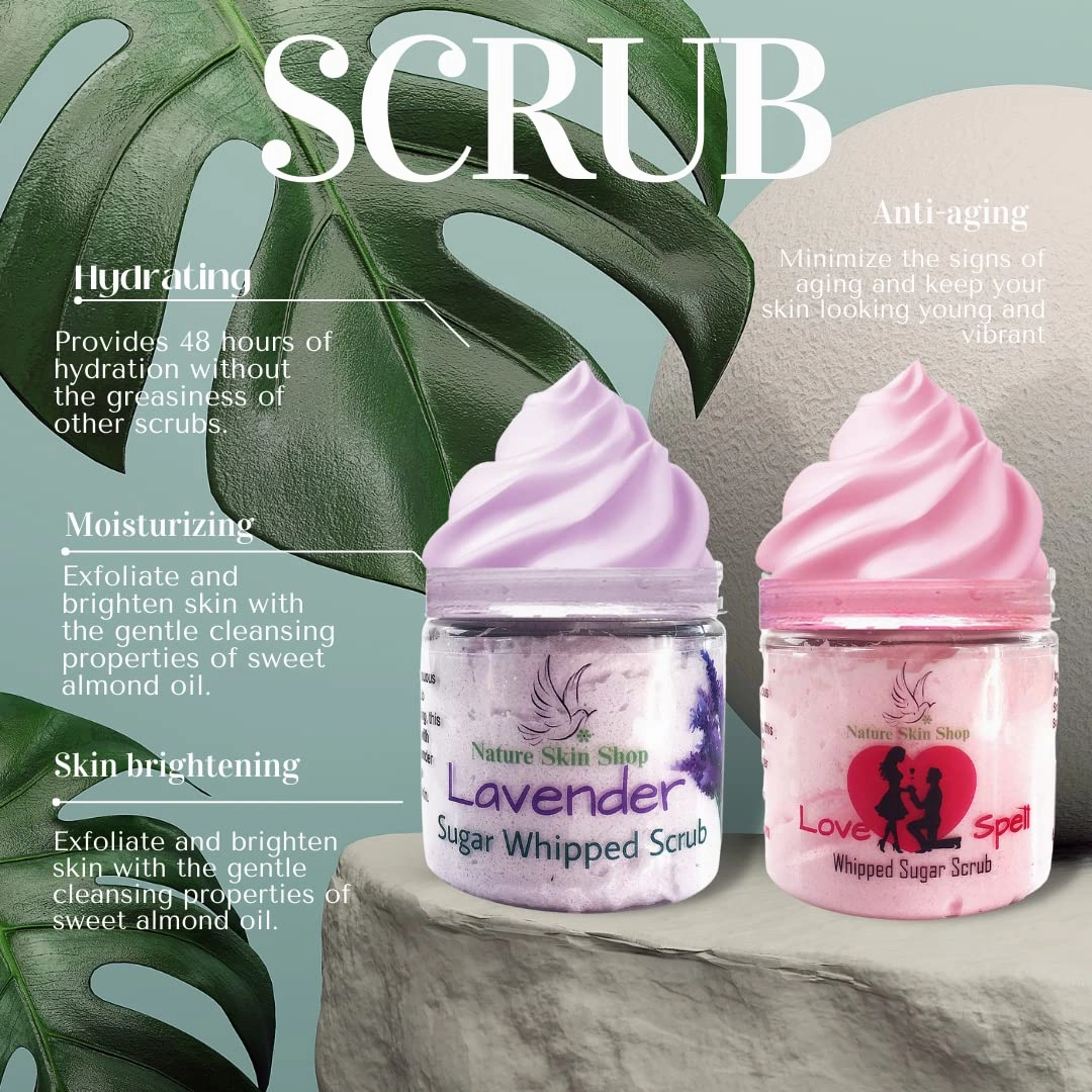 Sugar Scrub Soap Whipped Cream (Blueberry)