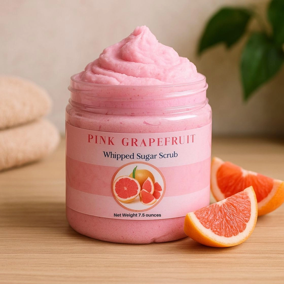 Sugar Scrub Soap Whipped Cream (Grapefruit)