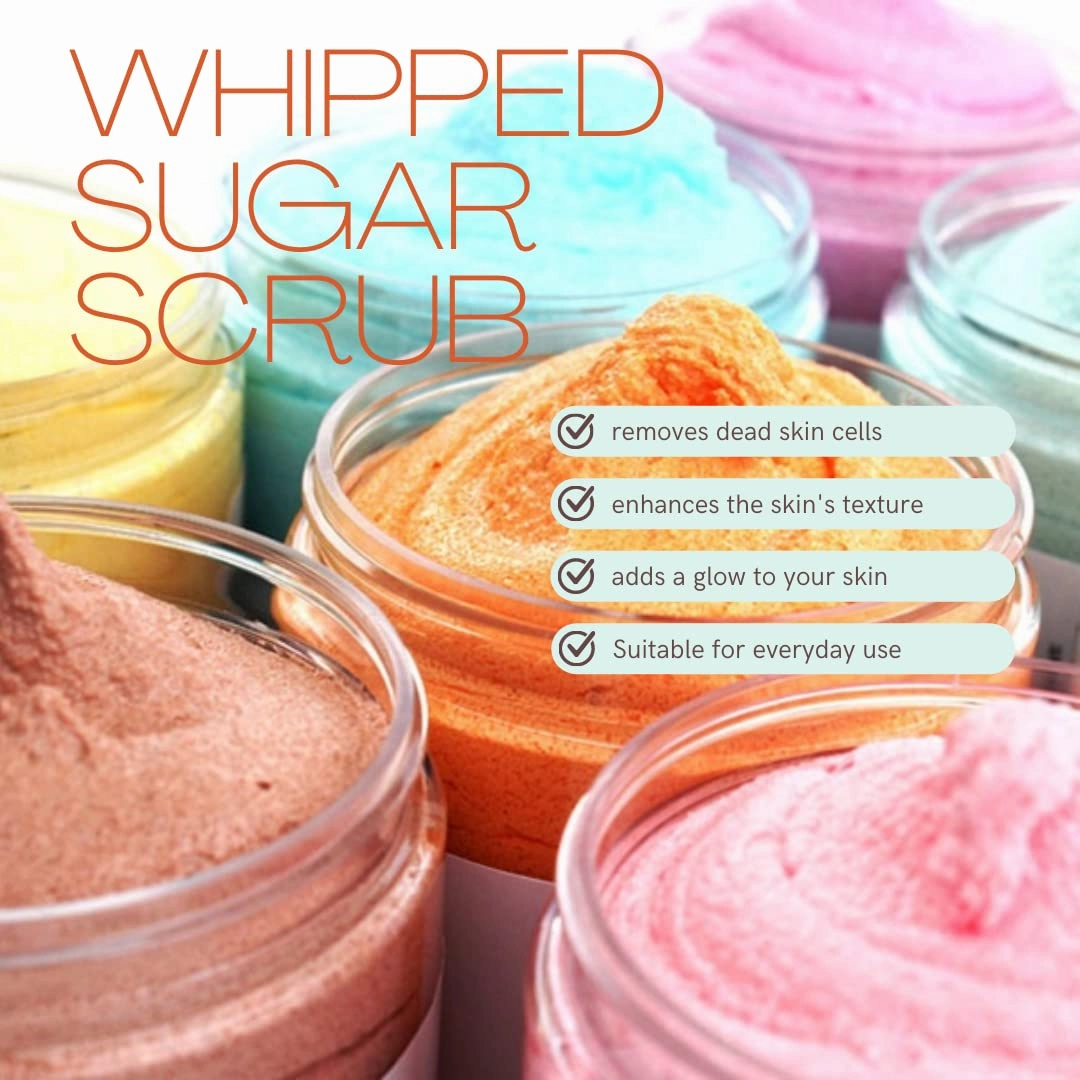 Sugar Scrub Soap Whipped Cream (Lavender)