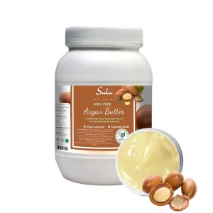 SULU ORGANICS 100% Pure Natural Unrefined Argan Nut Butter 8 oz