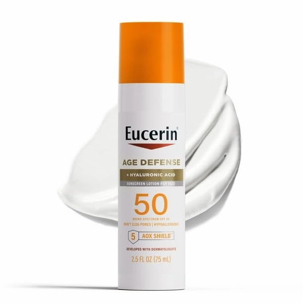 Sun Age Defense Face Sunscreen Lotion SPF 50, Hyaluronic Acid, Lightweight, 2.5 Fl Oz - Lightweight And Non-greasy With A Dry Touch Finish That Leaves No Visible Residue
