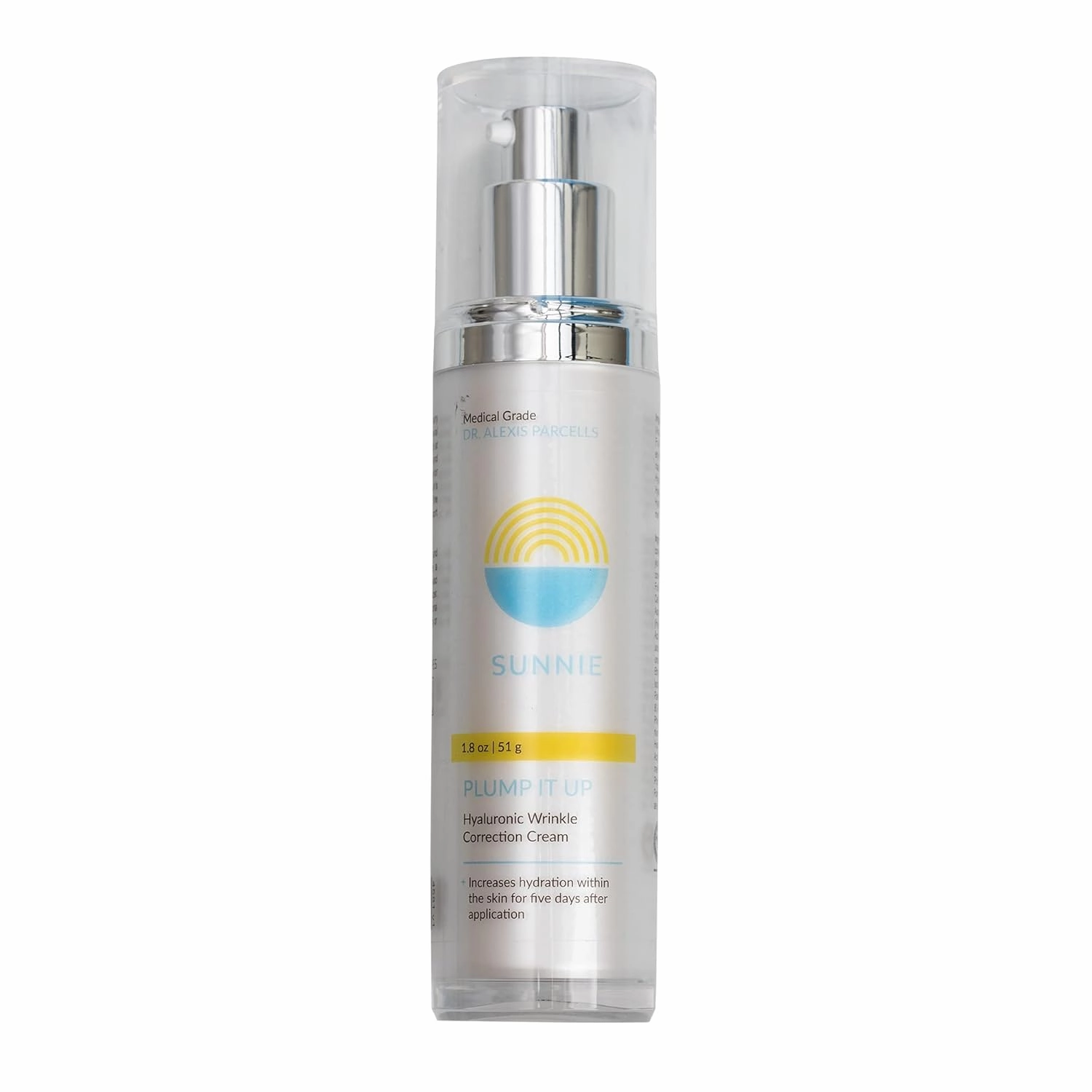 SUNNIE Plump it Up Wrinkle Correction Cream - Anti Aging Moisturizer for Women with Hyaluronic Acid (1.8 oz/51 g)