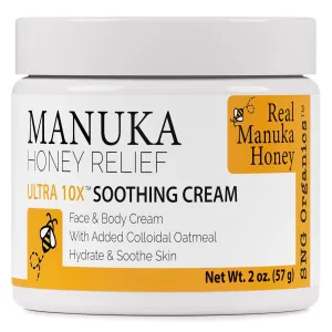 Super Natural Goods Manuka Honey Cream (2oz) – Hydrating Lotion for All Skin Types Suitable for Kids and Adults | Moisturizing Body Cream with Real Manuka Honey Aloe Vera Juice and Cocoa Butter