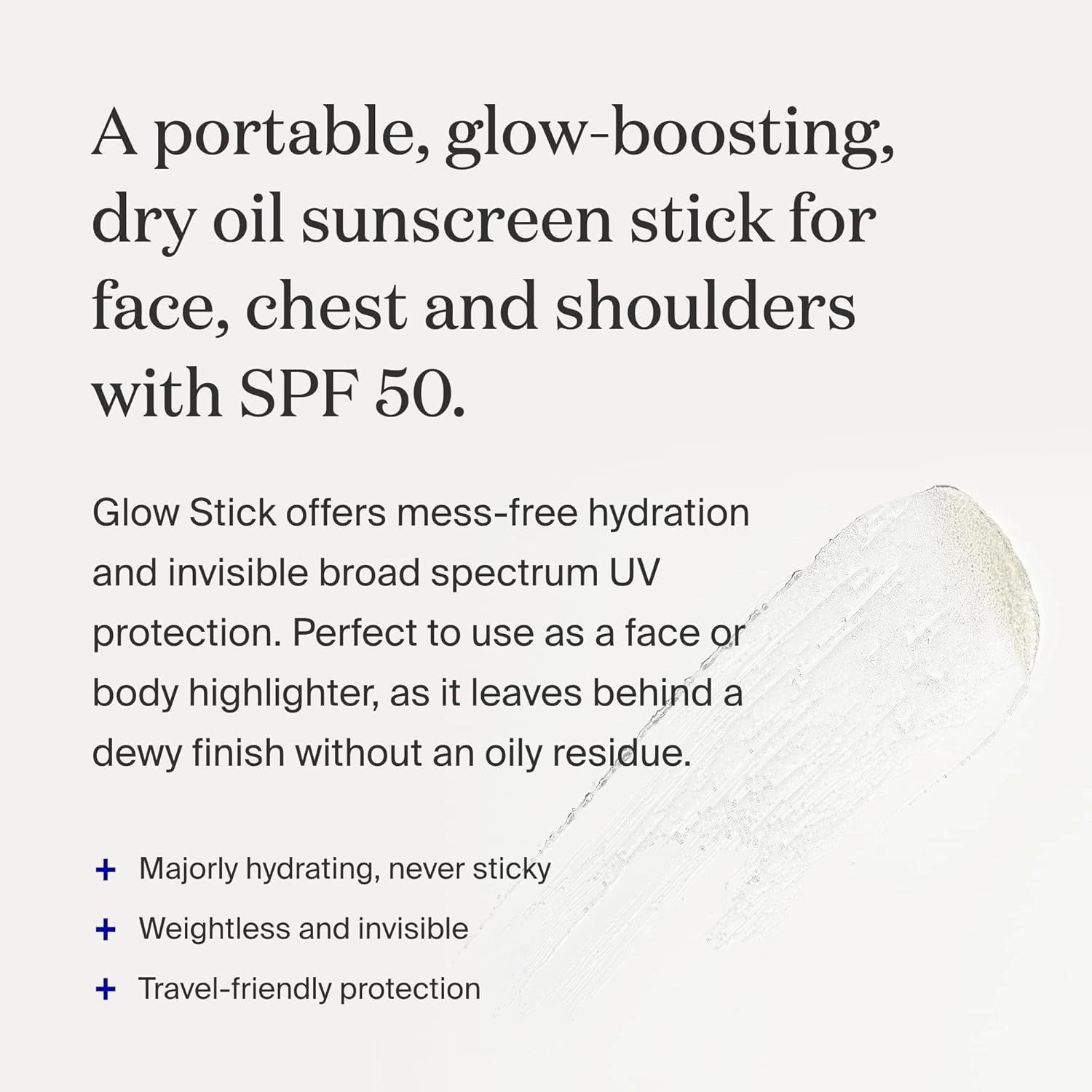 Supergoop! Glow Stick - 0.7 oz, Pack of 2 - SPF 50 PA     Dry Oil Sunscreen Stick for Face & Body - Hydrates for a Healthy Glow - Mess Free, Travel Friendly
