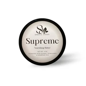 Supreme Body Butter for Women – Hydrating Moisturizer with Shea Butter, Cocoa Butter, Mango Butter & Essential Oils – Nourishing Cream for Dry Skin, Soft & Glowing Skin Care